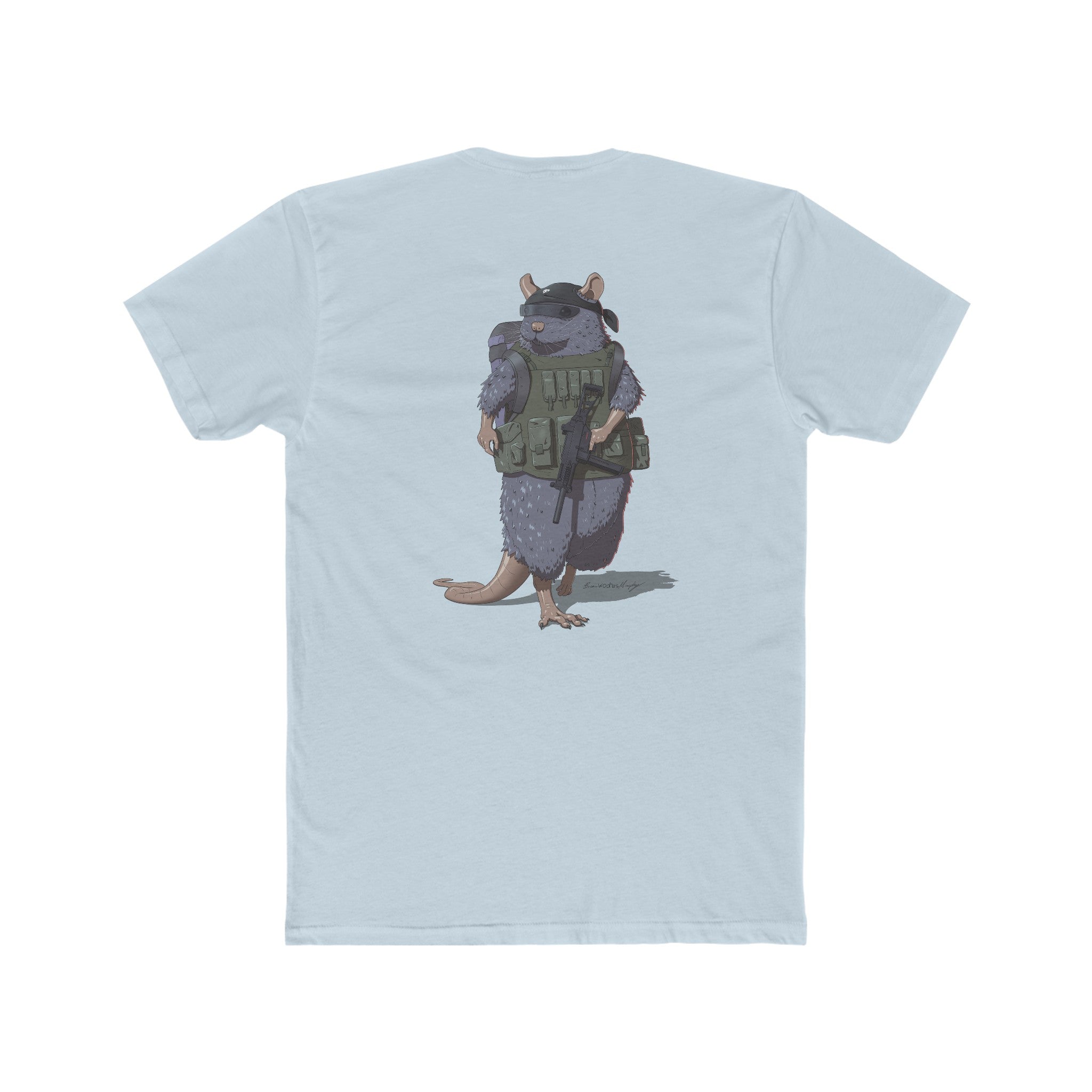 【SATIIIZ】Ratoon Drawing Short Sleeve T-shirt STANKRAT RAT PACK TEE – BZMADEIT
